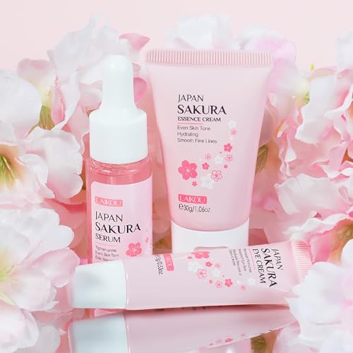 LAIKOU Skin Care Set JAPAN SAKURA Beauty Gift Sets Skin Care Kit - Product Imagery