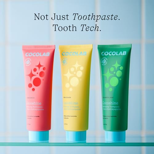 Cocoshine 15% Nano-Hydroxyapatite Toothpaste by COCOLAB, Mint 4oz - Product Imagery