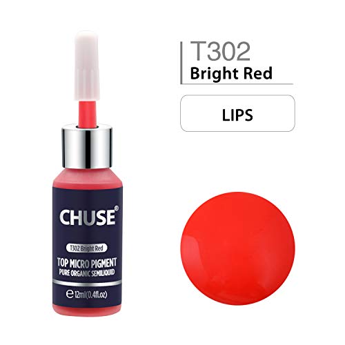 CHUSE PMU Lip Pigments 0.4oz/12ml (T302 Bright Red) – Bright Red