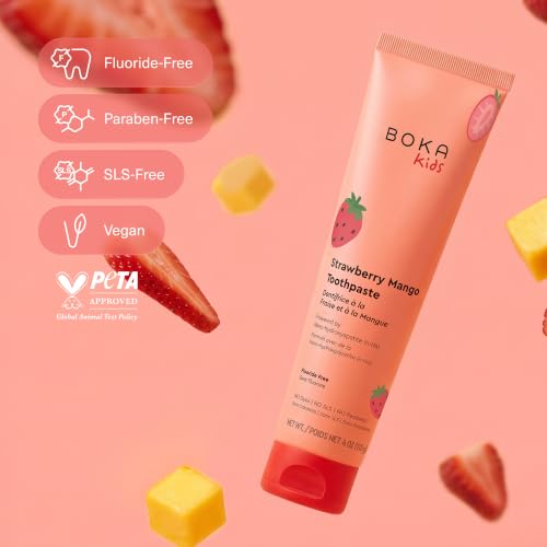 Boka Kids Toothpaste - Fluoride Free Nano Hydroxyapatite - Product Imagery