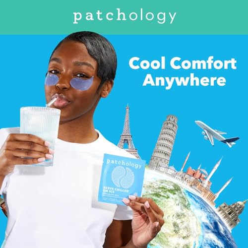 Patchology On Ice Cooling Blue Under Eye Patches For Puffy Eyes - Product Imagery