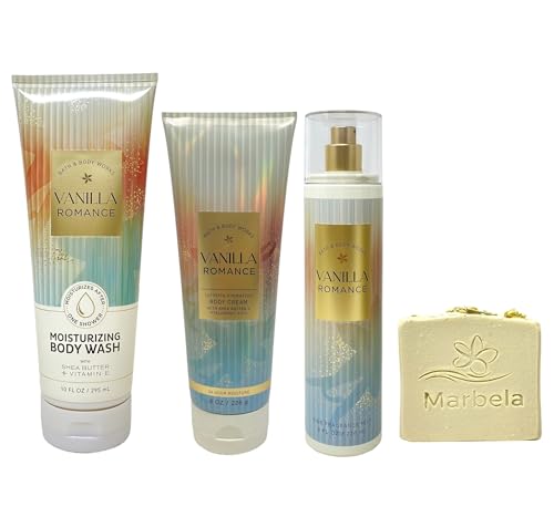 Bath & Body Works Vanilla Romance Trio Gift Set - Moisturizing - Product Imagery