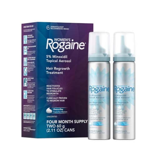 Women's Rogaine Hair Growth Foam, 5% Topical Minoxidil, 4 Mo, 2x - Product Imagery