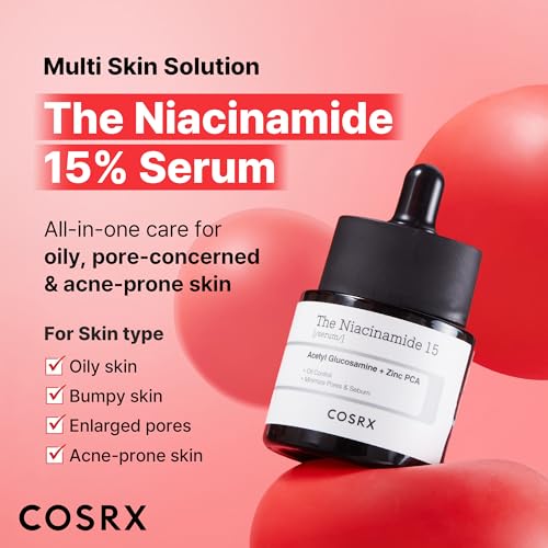 COSRX 15% Niacinamide Face Serum, 0.67 fl oz, Pore Minimizer - Product Imagery