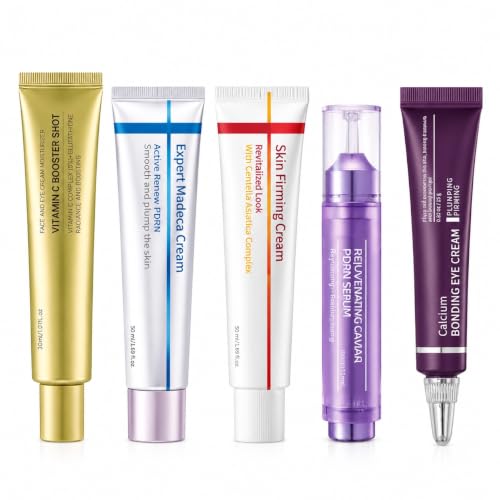 Five piece skin care package of face cream essence and eye - Premium Selection Official Imagery - 1