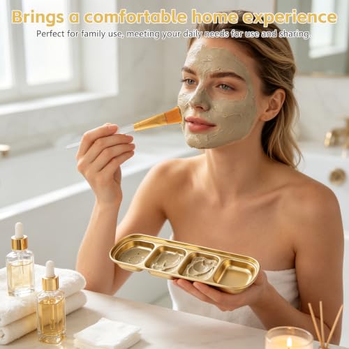 6 Pcs DIY Esthetician Face Mask Tray, Professional Facial Set, - Product Imagery
