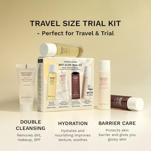 haruharu wonder Best Glow Trial Kit, Skin care Starter Set, - Product Imagery