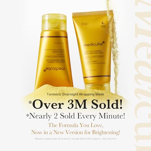 medicube Kojic Acid Turmeric Overnight Wrapping Peel Off Mask – - Product Imagery