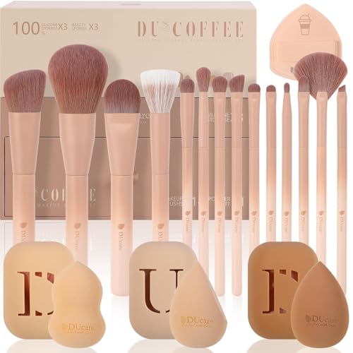 DUcare 21pcs Makeup Gift Set with 14Pcs Makeup Brush set - DUcare Official Imagery - 1