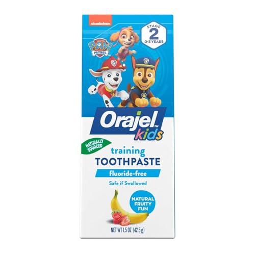 Orajel Naturals PAW Patrol Kids Toothpaste, Fruity Flavor, 1.5 Oz - Product Imagery