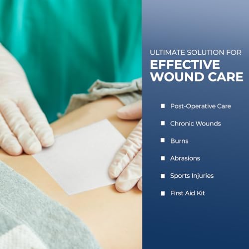 MED PRIDE Sterile Non Stick Pads for Wound Care and Wounds, - Product Imagery
