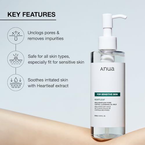 ANUA Heartleaf Pore Cleansing Oil Mild, 6.76 fl oz - Product Imagery