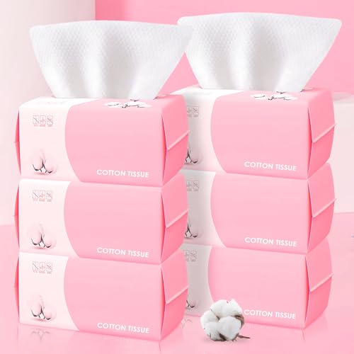 Hsxfl Disposable Face Towel 100 Count for Washing Soft Cotton Dry Wipes Facial Cloths Towelettes for Washing and Drying,