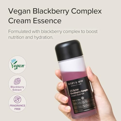 Mary&May Blackberry Dual-Phase Milky Cream Essence Duo, 9.46 oz - Product Imagery