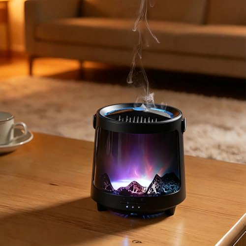 Cool Mist Desktop Humidifier Aroma Diffuser 300ml 7 Color LED - Product Imagery