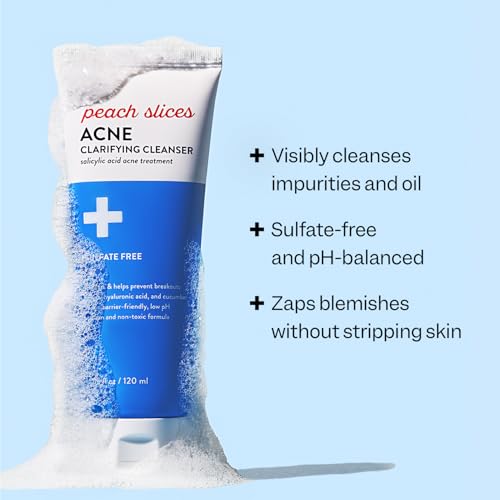Peach Slices - Acne Clarifying Cleanser (4.05 oz) - 2% Salicylic - Product Imagery
