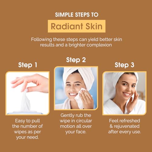 Vitamin C & Vitamin E Face Wipes – Dermatologist Tested, - Product Imagery