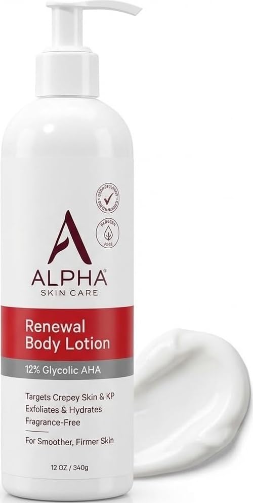 Alpha Skin Care Revitalizing Body Lotion, 12% Glycolic AHA, 12 Oz - Product Imagery