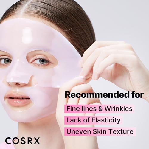 COSRX Pink Peptides Collagen Lifting Glow Hydrogel Face Masks - Product Imagery