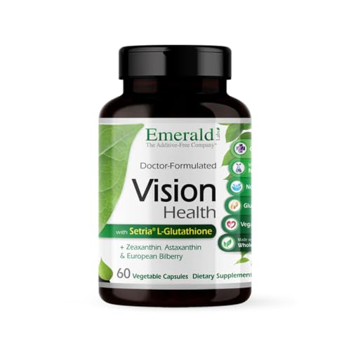 EMERALD LABS Vision Health, 60 Vegetable Capsules (30-Day Supply) - Product Imagery