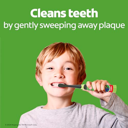 Colgate Kids Battery Powered Minecraft Toothbrush, Extra Soft - Product Imagery
