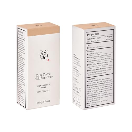 Beauty of Joseon Daily Tinted Fluid Sunscreen 12 Shades for Face - Product Imagery