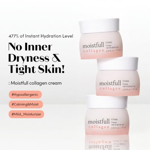 ETUDE Moistfull Collagen Face Cream, Korean face moisturizer - Product Imagery