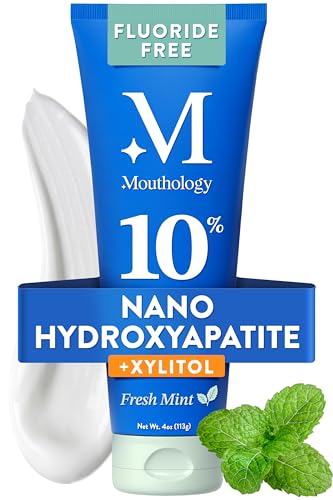Mouthology 10% Nano Hydroxyapatite Toothpaste Fluoride Free, - Product Imagery