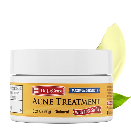 De La Cruz 10% Sulfur Ointment Travel Size - Cystic Acne - Product Imagery