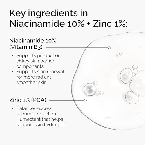 The Ordinary Niacinamide 10% + Zinc 1%, Smoothing Serum for - Product Imagery