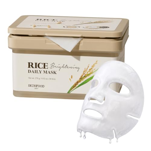 SKINFOOD Rice Daily Mask 30 Sheets, Korean Quick & Easy Daily - Product Imagery
