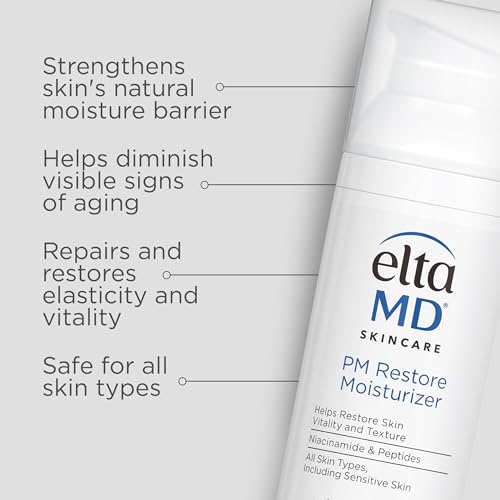 EltaMD PM Restore Face Moisturizer, Night Moisturizer for Face, - Product Imagery