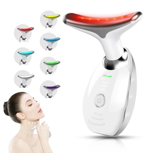 7 Color Face and Neck Massager for Skin Care, Multifunctional - Product Imagery