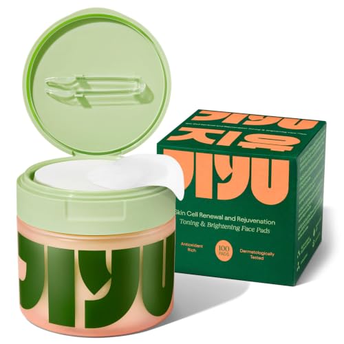 JIYU Toner Pads - Korean Skincare for Dark Spots, Wrinkles & - Product Imagery