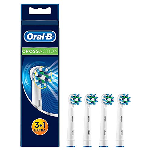 Oral B Cross Action Replacement Electric Toothbrush Heads x4 - Product Imagery