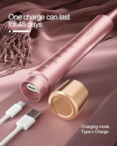 AJELU Sonic Electric Toothbrush for Adults, USB Rechargeable - Product Imagery