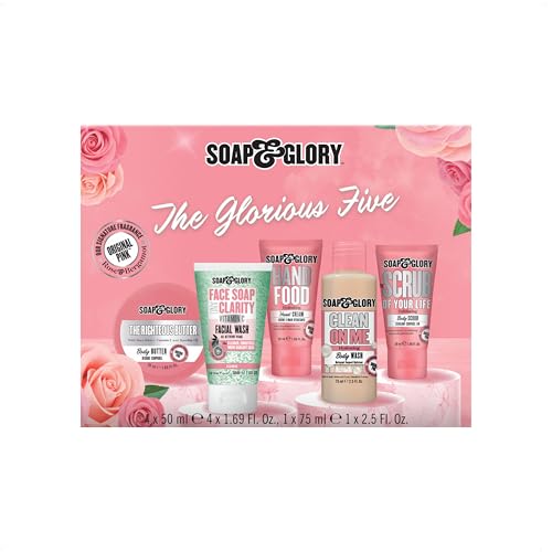 Soap & Glory The Glorious Five Skin Care Gift Set & Self Care - Product Imagery