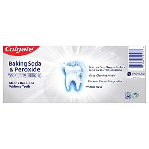 Colgate Baking Soda & Peroxide Toothpaste - Whitens Teeth, - Product Imagery