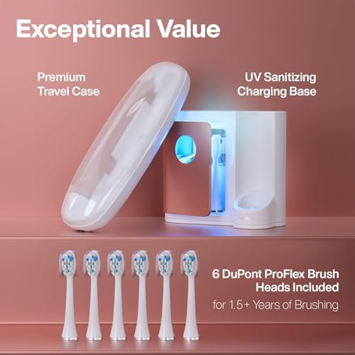 Aquasonic Vibe Series PRO – Ultra-Whitening Electric Toothbrush - Product Imagery