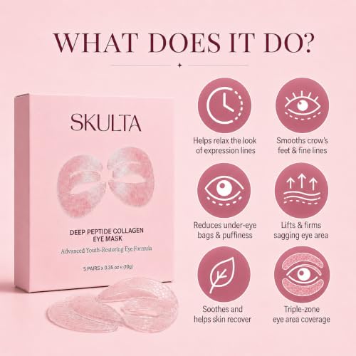 Deep Peptide Collagen Eye Mask, 3-Piece Full Eye Contour - Product Imagery