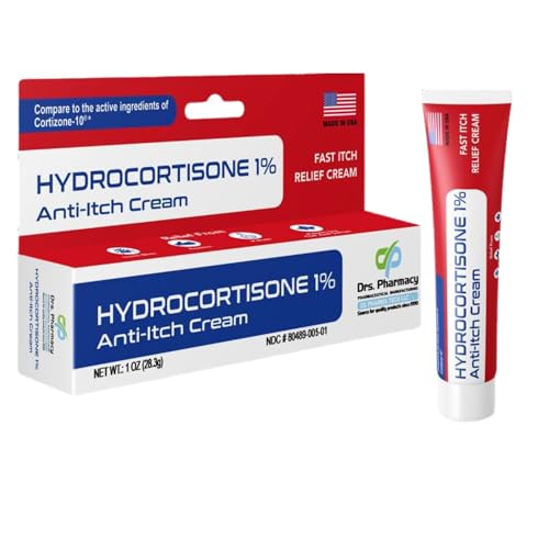 Hydrocortisone Cream 1% Maximum Strength - Anti-Itch Relief for - Product Imagery
