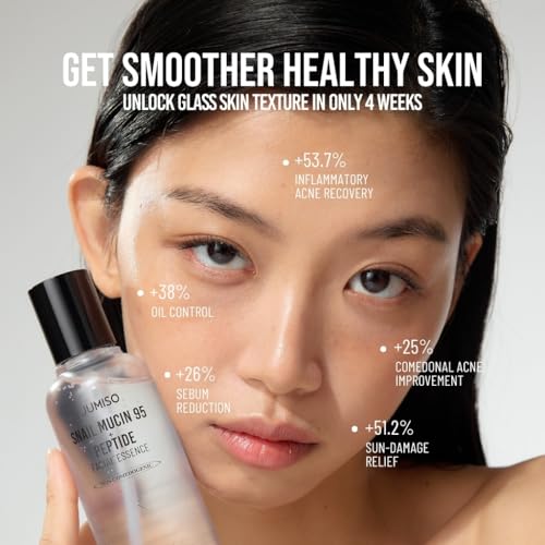 JUMISO Snail Mucin 95% + 5 Peptide Essence, Korean Face Serum, - Product Imagery