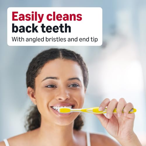 Amazon Basics Rotation Adult Manual Soft Bristle Toothbrush with - Product Imagery