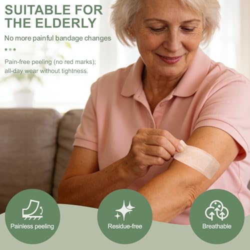 Hysimedy Silicone Bandages for Sensitive Skin 2x4 Inch Painless - Product Imagery