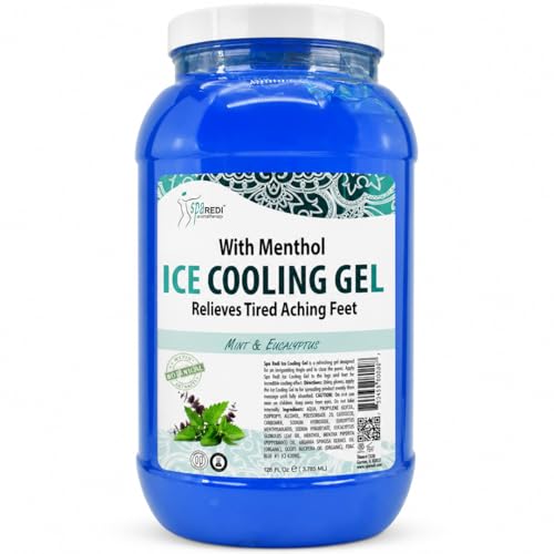 SPA REDI Pedicure Massage Cooling Gel, Fast-Absorbing, 1 Gallon