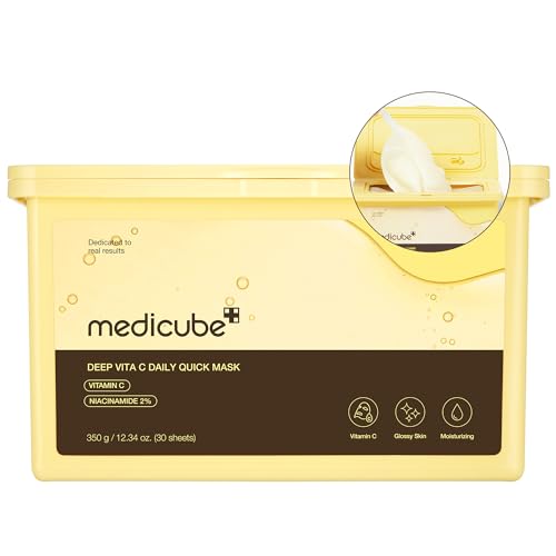 medicube Deep Vita C Daily Quick Sheet Masks, 30 Sheet, Value - Product Imagery