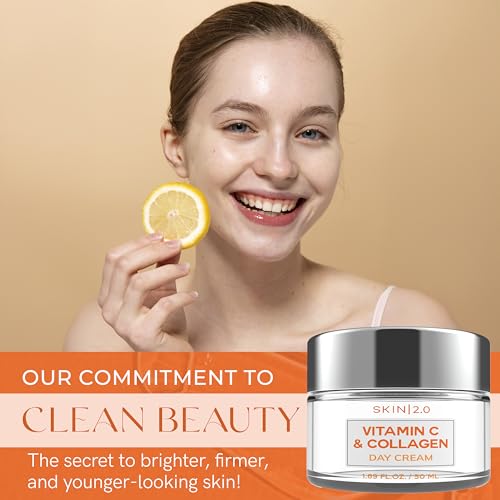Skin 2.0 Vitamin C & Collagen Face Moisturizer - Dermatologist - Product Imagery