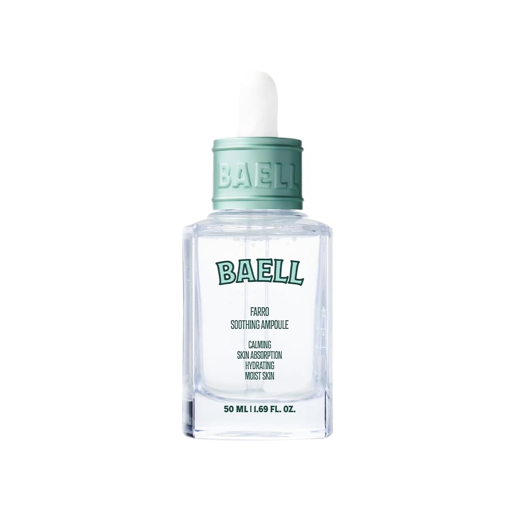 BAELL Farro Enzyme Skincare Soothing Ampoule 50ml / 1.69oz for Anti-Aging, soothing & moisturizing Serum with Italian Fa