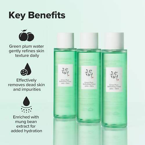 Beauty of Joseon Green Plum AHA BHA Toner Refreshing Facial - Product Imagery