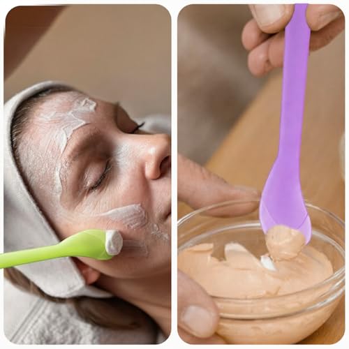 6 pcs Makeup Scoop Spatulas 5 Color Lotion Spatula 5 In Facial - Product Imagery